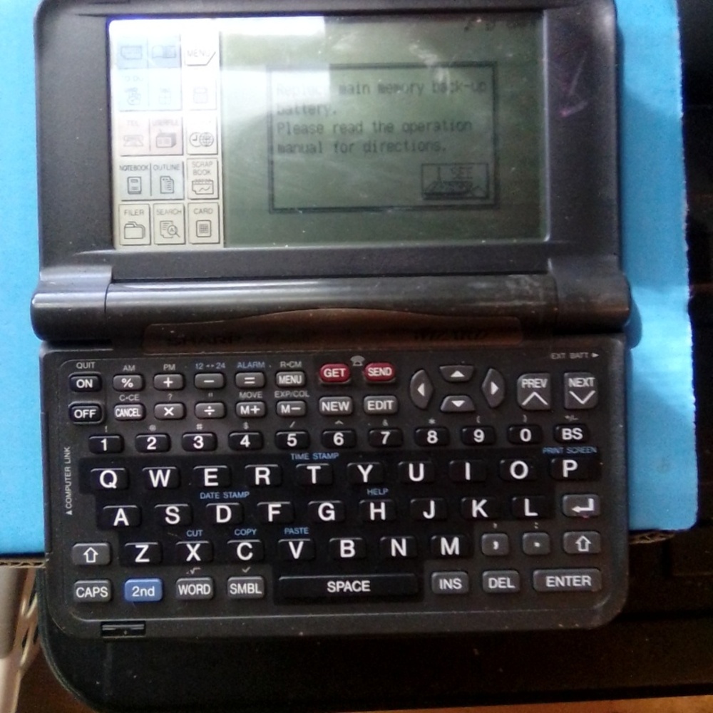 Vintage Sharp handheld tablet
